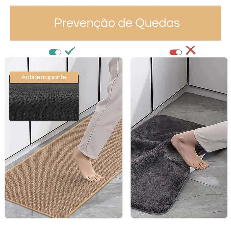 Tapete Para Cozinha Antiderrapante Trançado Deleon