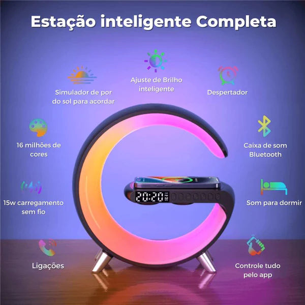 Carregador por Indução Preto - Lar Deleon