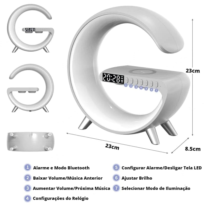 Carregador por Indução Branco - Lar Deleon