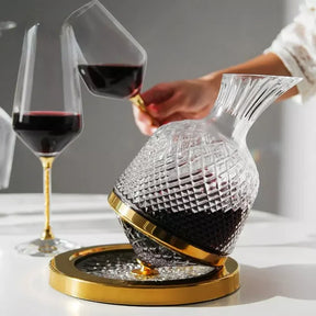 Decanter de Vinho Dourado - Lar Deleon