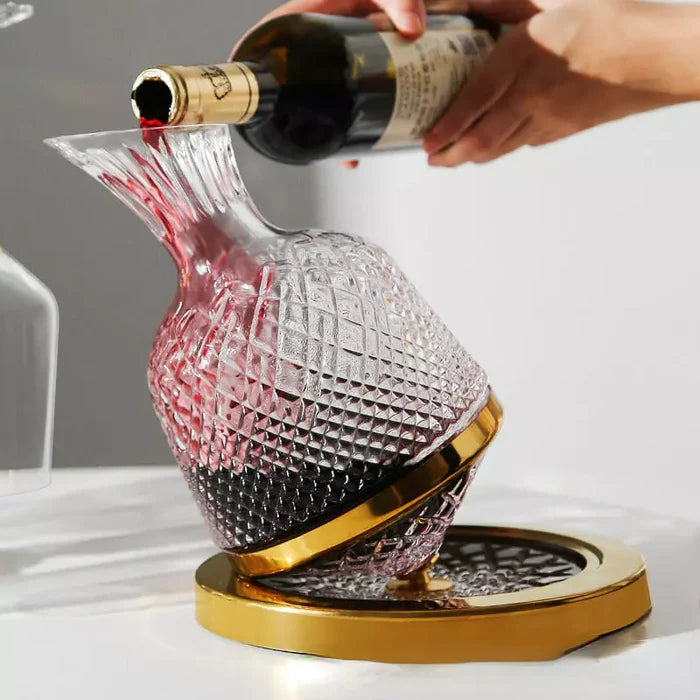 Decanter de Vinho Dourado - Lar Deleon