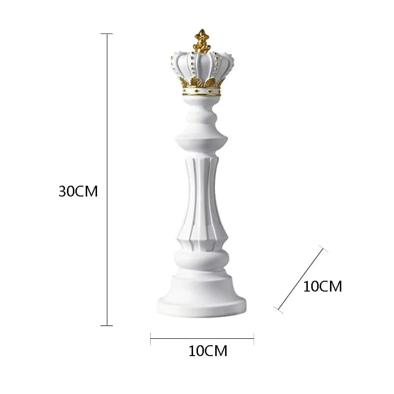 Decoração de Mesa Xadrez Rei Branco - Lar Deleon