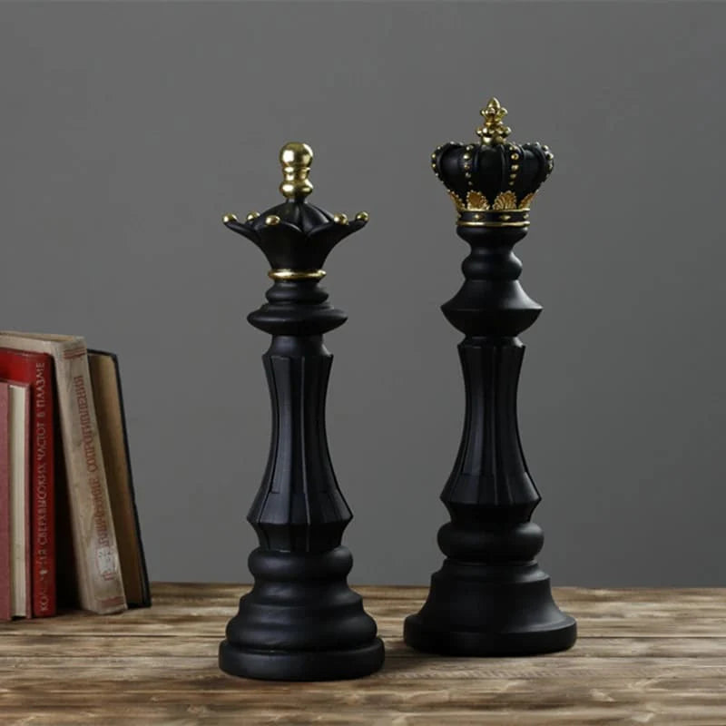 Decoração de Mesa Xadrez Rainha Preto - Lar Deleon