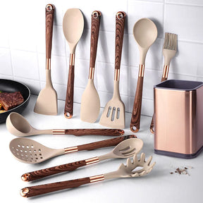 Kit Utensílios de Cozinha Rosé