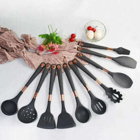 Kit Utensílios de Cozinha Preto