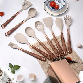 Kit Utensílios de Cozinha Rosé