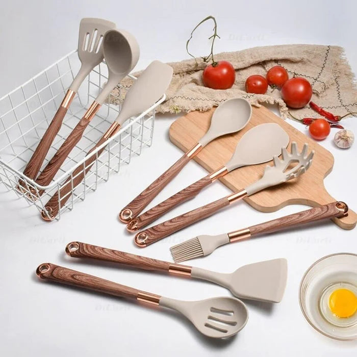 Kit Utensílios de Cozinha Rosé