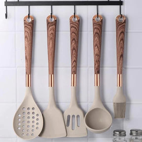 Kit Utensílios de Cozinha Rosé