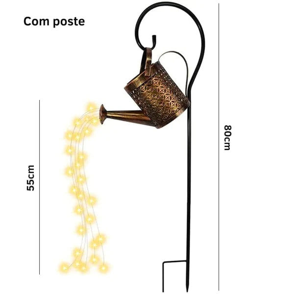 Luminária Solar com Poste - Lar Deleon