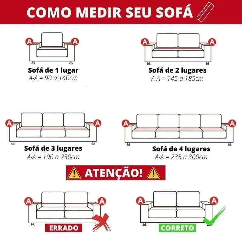 Capa Para Sofá Deleon - Conforto Aveludado do Coelho